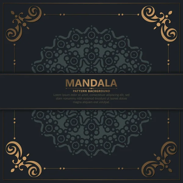 Fondo Mandala Ornamental Lujo Con Estilo Patrón Oriental Islámico Árabe — Vector de stock
