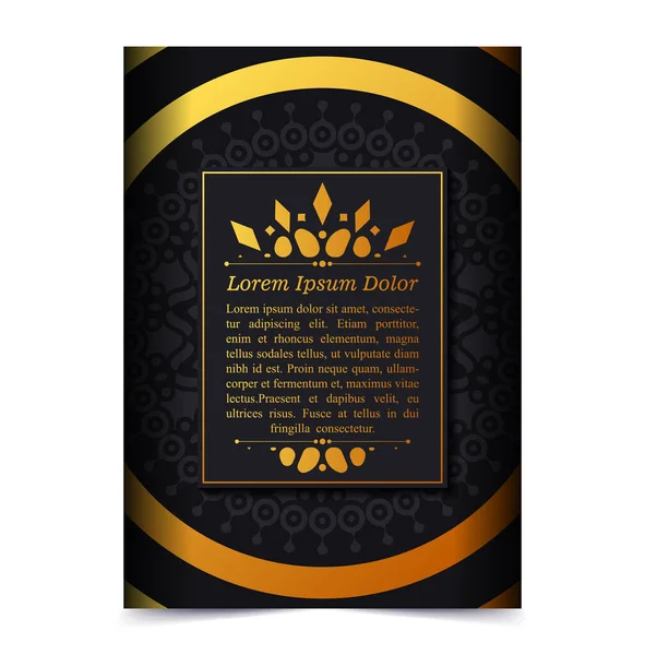 Luxury Cover Background Mandala — Stok Vektör
