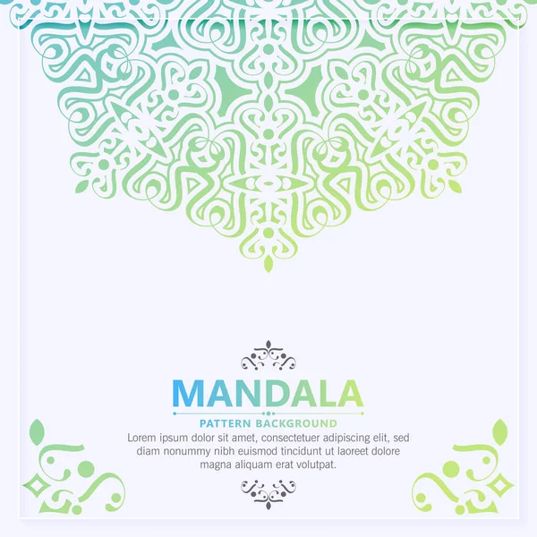 Colorato Sfondo Mandala Decorativo — Vettoriale Stock