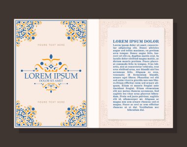 Renkli Süslü Kitap Kapağı Tasarımı