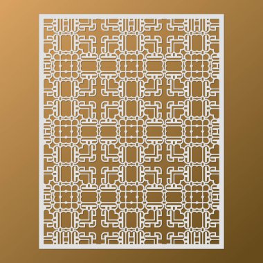 Kusursuz ölüm dekoratif şablonu kes