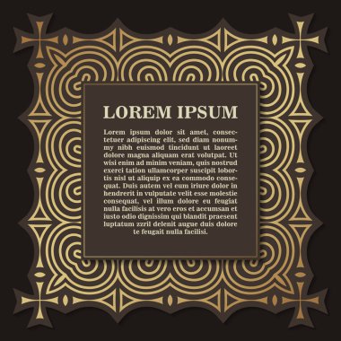 Hattatlık kare çerçeve çizgileri