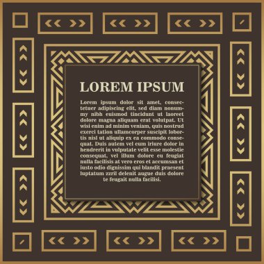 Hattatlık kare çerçeve çizgileri