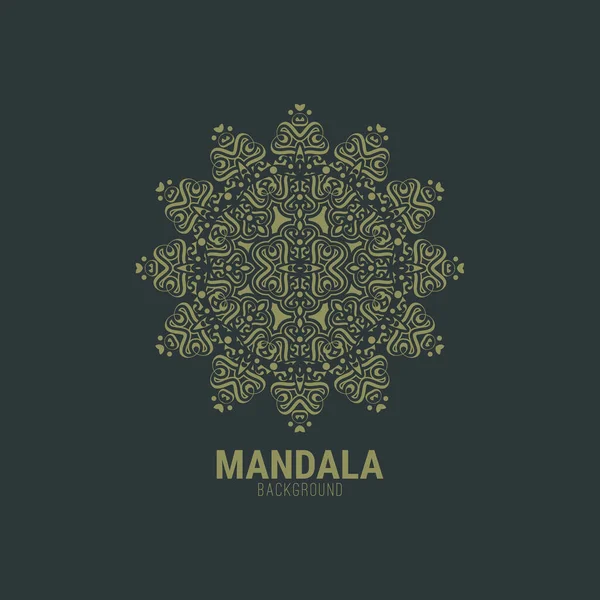 Mandala Fond Plat Modèle Conception — Image vectorielle