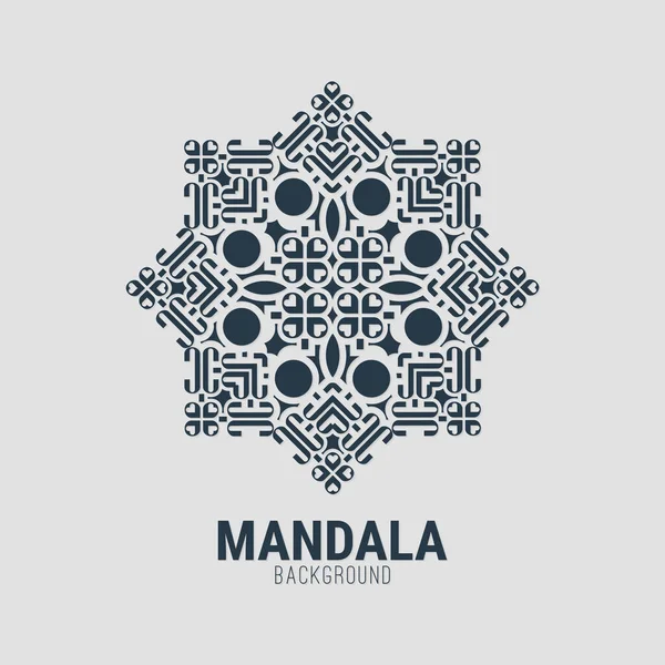 曼荼羅平背景図 — ストックベクタ