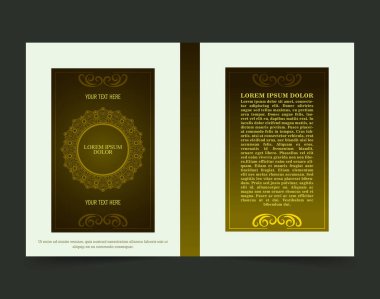 Lüks süslemeli kitap kapağı tasarımı