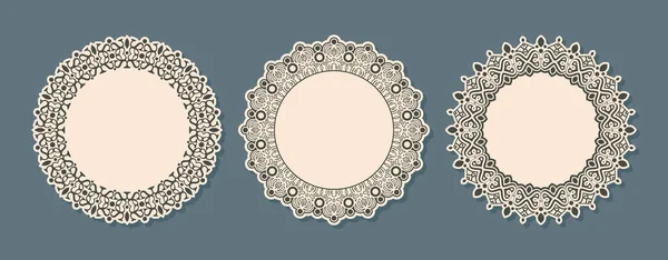 Vector Isolated Vintage Label Design Circle Frame — Stock Vector