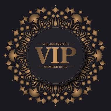 luxury vip card design template
