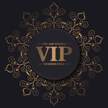 luxury vip card design template