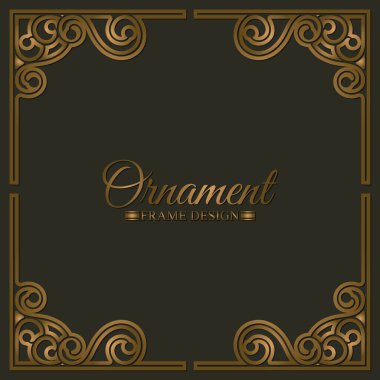 Zarif dekoratif çerçeve tasarımı arka planı