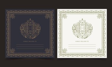 Süslü Logolu Davetiye Kartı