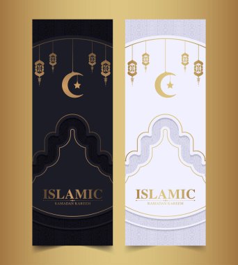 Lüks İslami ramazan kareem kart tasarımı