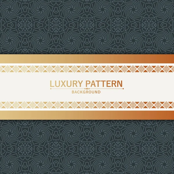 Elegant Pattern Style Dark Background — Stock Vector
