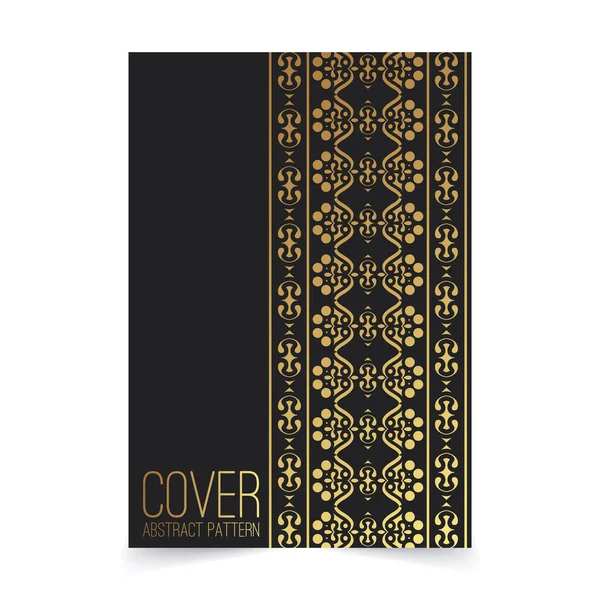 Luxury Abstract Line Pattern Cover — Vetor de Stock
