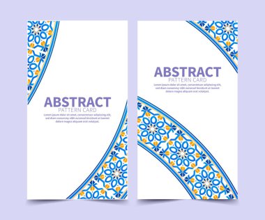 renkli desen biçimi dikey selamlama kartı