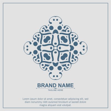 Süs sanat logosu tasarım şablonu