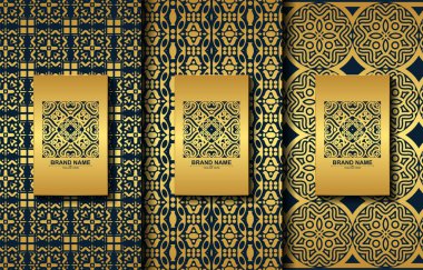 Kaligrafik vektör logosuna sahip lüks retro etiketler. Antika monogram koleksiyonu.