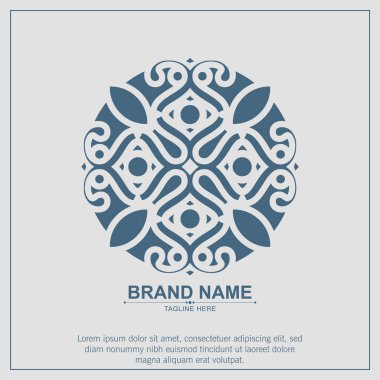 Süs sanat logosu tasarım şablonu