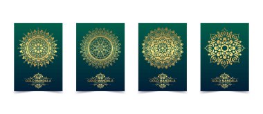 Mandala desenli lüks kaplama arka planı