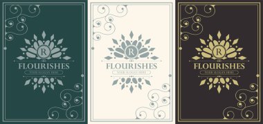 Vintage süs tebrik kartı vektör şablonu. Retro düğün davetiyesi, reklam ya da başka bir tasarım ve metin için yer. Süslü çerçeve ve şablon arkaplanı zenginleştirir.