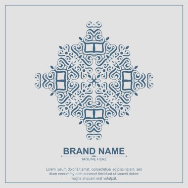 Süs sanat logosu tasarım şablonu