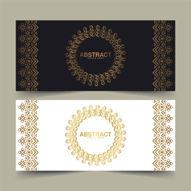 lüks süs çemberi sınır tasarım kartı