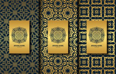 Kaligrafik vektör logosuna sahip lüks retro etiketler. Antika monogram koleksiyonu.