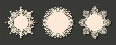 Çember çerçeveli vektör izole edilmiş vintage etiket tasarımı