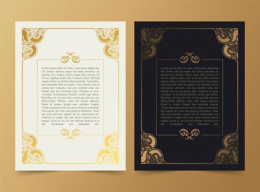 Lüks tebrik kartı vektör şablonu