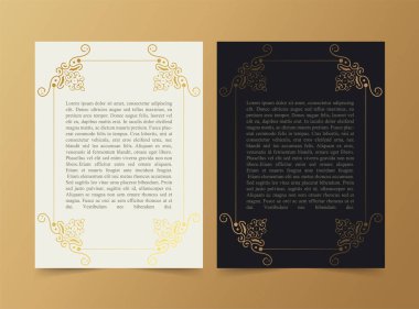 Lüks tebrik kartı vektör şablonu