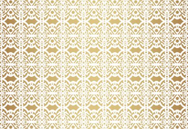 Altın Çizgiler Süslemesi Geometrik Kusursuz Desen