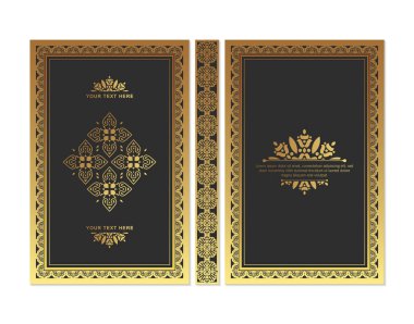 Lüks süslemeli kitap kapağı tasarımı