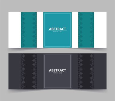 Düz sınır çizgisi kart tasarımı