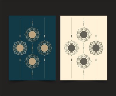 Düz Kapaklı Sınır Çemberi Deseni