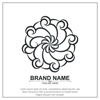 Süs sanat logosu tasarım şablonu