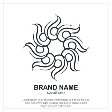 Süs sanat logosu tasarım şablonu