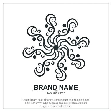 Süs sanat logosu tasarım şablonu