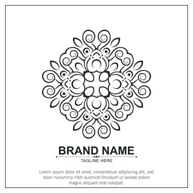 Süs sanat logosu tasarım şablonu