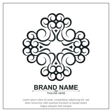 Süs sanat logosu tasarım şablonu