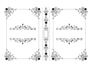 Çerçeve Süslü Kitap Kapağı Tasarımı