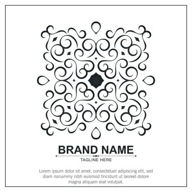 Süs sanat logosu tasarım şablonu