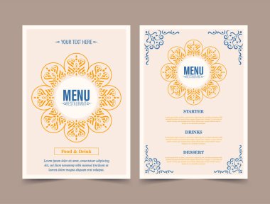 Süslü Ögelerle Klasik Menü Düzeni