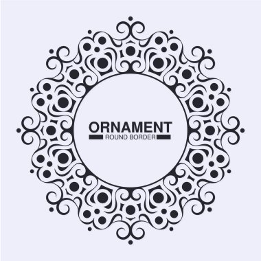 dekoratif çember çizgileri sınır arkaplanı