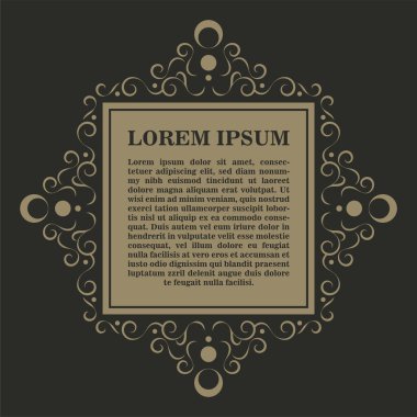 Hattatlık kare çerçeve çizgileri