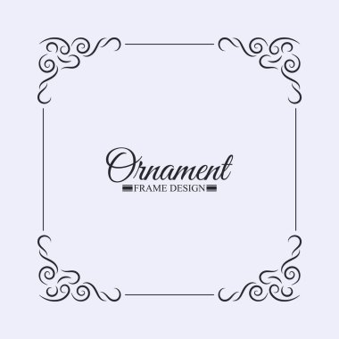 Zarif dekoratif çerçeve tasarımı arka planı