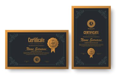 Lüks başarı sertifikası En iyi ödül diploması tasarımı