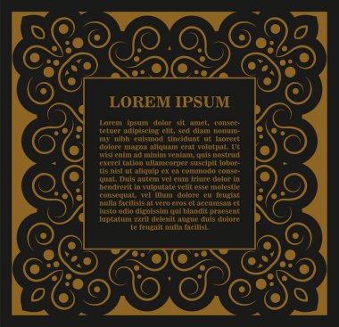 Hattatlık kare çerçeve çizgileri