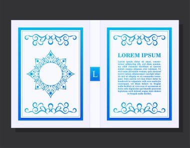 Renkli Süslü Kitap Kapağı Tasarımı