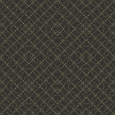 koyu etnik desensiz şablon