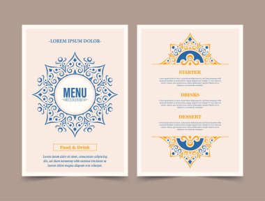 Süslü Ögelerle Klasik Menü Düzeni
